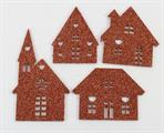 COPPER STARDUST FELT LITTLES HOUSES CM 20X18