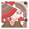 PANNO KRAFT 3D Babbo Natale 45x45 cm