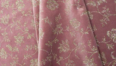 VELLUTO Glitter Broderie col.15 rosa antico 50x70 (100%PL)