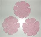 PEONY IN FELT col.pink C15C pack.3 pieces