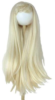 Blonde straight synthetic wig for dolls cm. 20/22