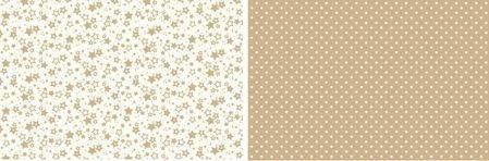 PAPER&CRAFT 006 Stelline Beige 30,5X30,5 DoubleFace cf.10fg 200gr/mq