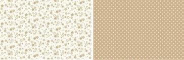 PAPER&CRAFT 006 Stelline Beige 30,5X30,5 DoubleFace cf.10fg 200gr/mq