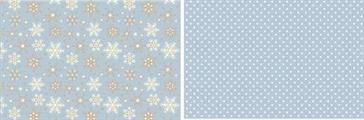 PAPER&CRAFT009 Snowflakes CartaZ.30,5X30,5DoubleFace cf.10fg200gr/mq